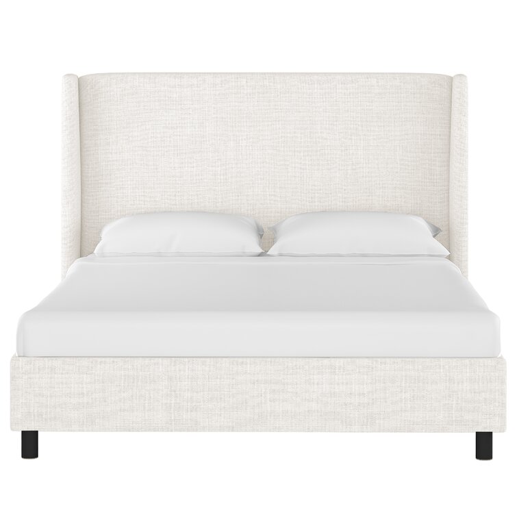 Petersfield tufted upholstered low deals profile platform bed